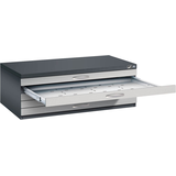 Artikelbild 1 für CP 7100 Planschrank schwarzgrau, weißaluminium 5 Schubladen 110,0 x 76,5 x 42,0 cm, 1 St., Artikelnummer 682258