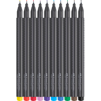 Artikelbild 2 für FABER-CASTELL Grip Fineliner farbsortiert 0,4 mm, 10 St., Artikelnummer 749261