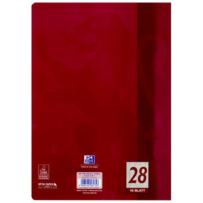 Artikelbild 4 für OXFORD Schulheft Lineatur 28 kariert DIN A4 Innen- und Außenrand, 16 Blatt, 1 St., Artikelnummer 273603