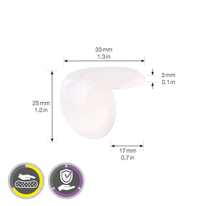 Artikelbild 2 für WAGNER® design yourself EH 2135 Eckenschutz Kunststoff Ø 3,3 cm, 4 St., Artikelnummer 418628