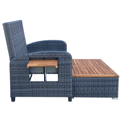 Artikelbild 9 für Garden Pleasure Sonnenliege BARI anthrazit Stahl, Artikelnummer 543993