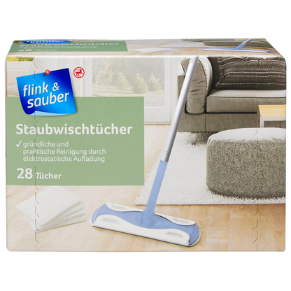 Artikelbild für flink & sauber Bodentücher Mikrofaser, 28 Tücher, Artikelnummer 327912