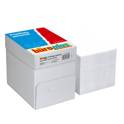 Artikelbild für büroplus Kopierpapier PrintCopy universal DIN A4 80 g/qm 2.500 Blatt Maxi-Box, Artikelnummer 320275