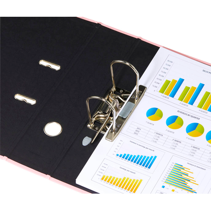 Artikelbild 2 für FALKEN Pastell Color Ordner Flamingo Pink Karton 8,0 cm DIN A4, 1 St., Artikelnummer 989202