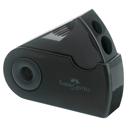 Artikelbild für FABER-CASTELL Dosenspitzer doppelt Sleeve schwarz, Artikelnummer 819401