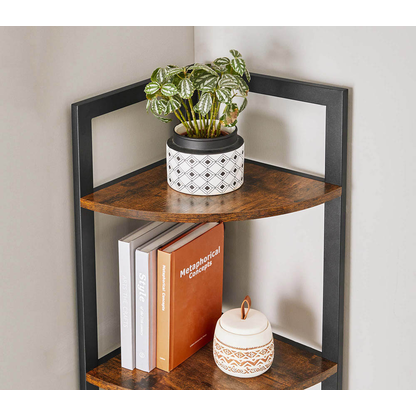 Artikelbild 6 für VASAGLE Eckregal braun, schwarz 30,0 x 30,0 x 150,0 cm, 1 St., Artikelnummer 290118