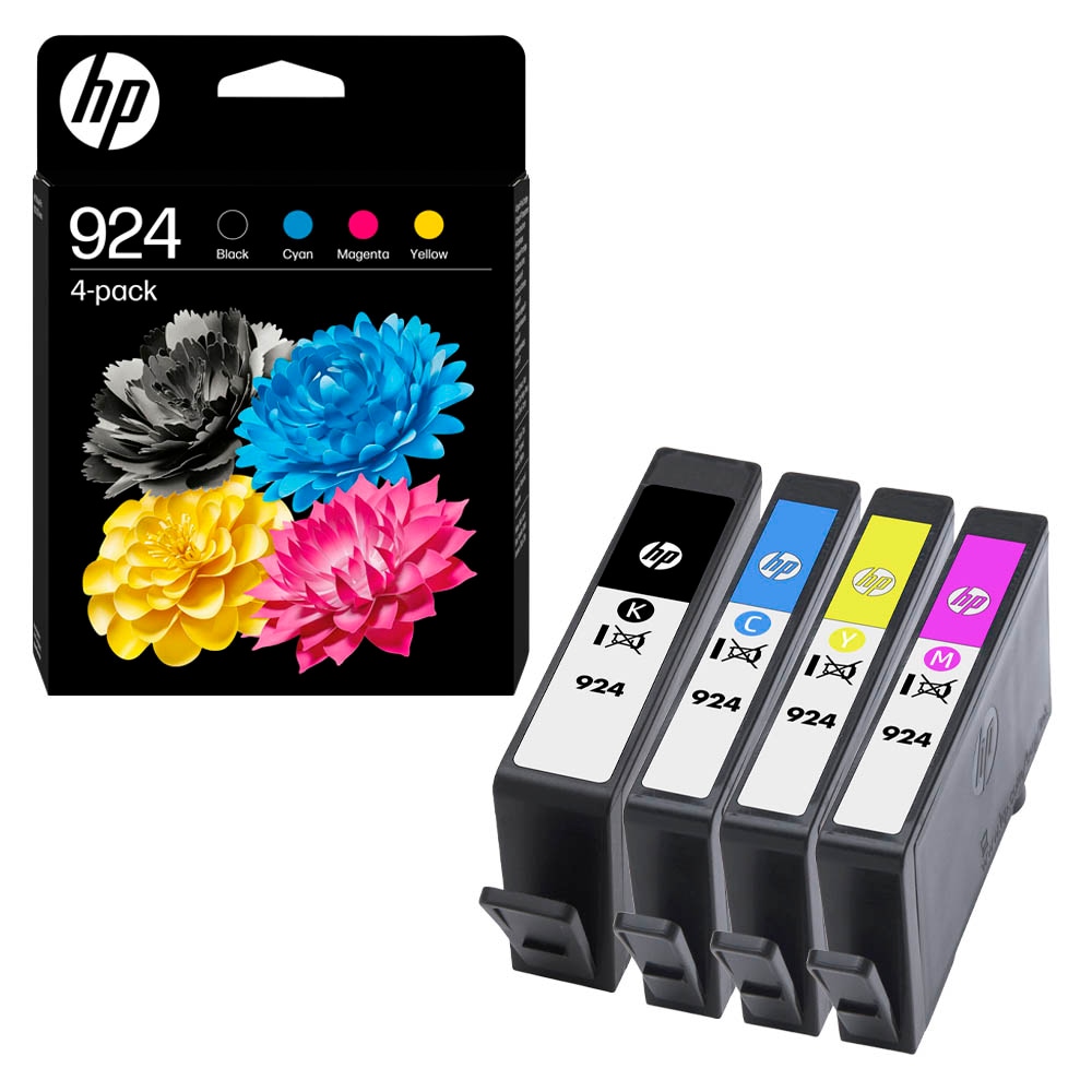 HP 924 Cyan Original Tintenpatrone – Kompatibel Mit OfficeJet PRO 8120e, 8130e, Ca. 400 Seiten