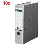 Artikelbild 1 für AKTION: LEITZ 1080 Ordner lichtgrau marmoriert Karton 8,0 cm DIN A4, 10 St., Artikelnummer 653836