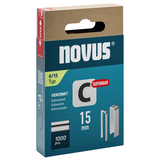 Artikelbild 1 für novus Tackerklammern Schmalrücken superhart 4/15, 1.000 St., Artikelnummer 712234