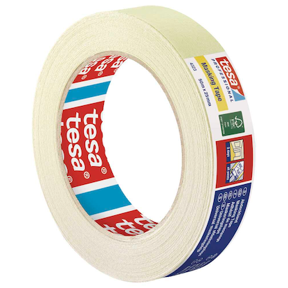 Artikelbild für tesa Masking Tape Kreppband beige 25,0 mm x 50,0 m 1 Rolle, Artikelnummer 723936