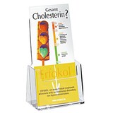 Artikelbild 1 für helit Tischprospekthalter transparent 1/3 DIN A4 11,5 x 6,5 x 18,5 cm, 2 St., Artikelnummer 818336