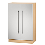 Artikelbild 1 für HAMMERBACHER Aktenschrank 7550 RE, V7550/6/S/RE buche, silber 2 Fachböden 80,0 x 42,0 x 127,0 cm, Artikelnummer 863170