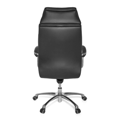 Artikelbild 4 für AMSTYLE Chefsessel, SPM1.158 Leder schwarz, Gestell silber, Artikelnummer 564075