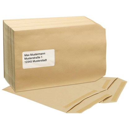 Artikelbild für MAILmedia Versandtaschen DIN C5 mit Fenster braun 250 St., Artikelnummer 606582