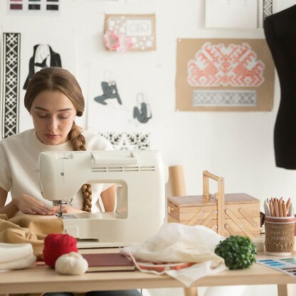 Artikelbild 7 für relaxdays Nähkästchen braun, 1 St., Artikelnummer 605091