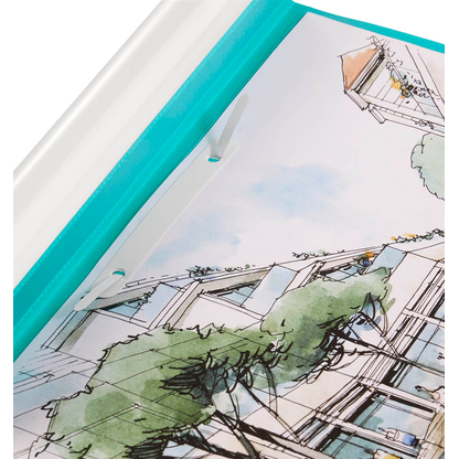 Artikelbild 3 für Schnellhefter Quality Kunststoff türkis DIN A4, 1 St., Artikelnummer 253116