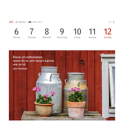 Artikelbild 10 für Harenberg Postkartenkalender Momente des Glücks 2026, 1 St., Artikelnummer 551277