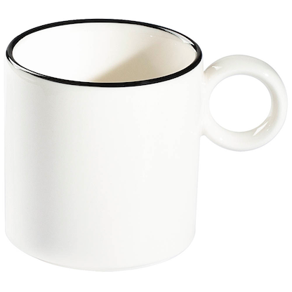 Artikelbild 2 für ID Fine Kaffeetassen Modest Black Ring weiß 0,08 l, 12 St., Artikelnummer 633766