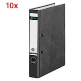 Artikelbild 1 für AKTION: LEITZ 1050 Ordner schwarz marmoriert Karton 5,2 cm DIN A4, 10 St., Artikelnummer 653849