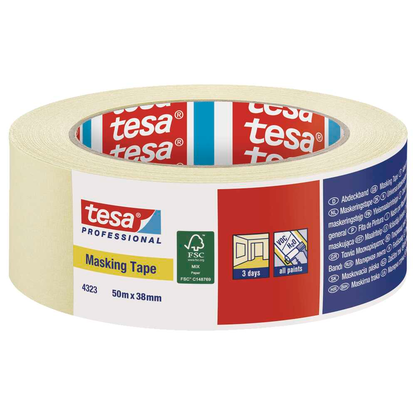 Artikelbild für tesa Masking Tape Kreppband beige 38,0 mm x 50,0 m 1 Rolle, Artikelnummer 723949