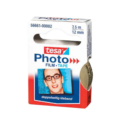 Artikelbild 3 für tesa Photo Film 56661 doppelseitiges Klebeband 12,0 mm x 7,5 m, 1 Rolle, Artikelnummer 483735