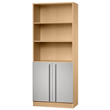 Artikelbild 1 für HAMMERBACHER Regalschrank Sira, V7700/6/S/RE buche, silber 80,0 x 42,0 x 200,4 cm, 1 St., Artikelnummer 199141