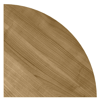 Artikelbild für HAMMERBACHER Verbindungsplatte Sira nussbaum, dreieckig abgerundet 80,0 x 80,0 x 2,5 cm, Artikelnummer 642494