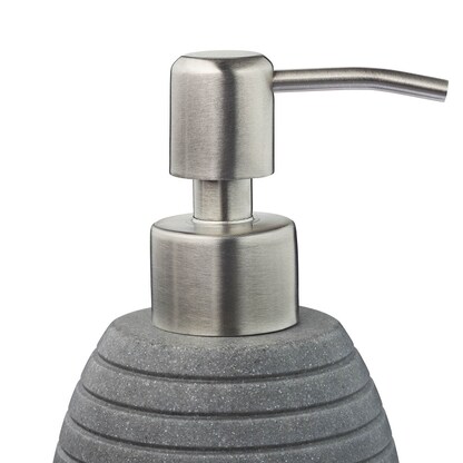 Artikelbild 4 für relaxdays Seifenspender 10031053_111 grau Polyresin 300,0 ml, 1 St., Artikelnummer 644437
