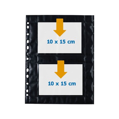 Artikelbild 2 für HERMA Fotosichthüllen Fotophan 10x15 cm schwarz genarbt, 10 St., Artikelnummer 702581