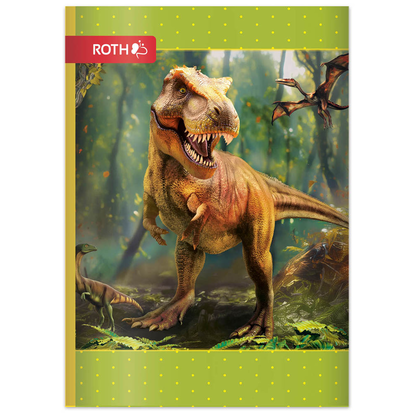Artikelbild 2 für ROTH Schulheft T-Rex Welt Lineatur 51 liniert DIN A6 ohne Rand, 32 Blatt, 1 St., Artikelnummer 580429