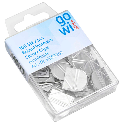 Artikelbild 2 für Gowi Eckenklammern aluminium 1,9 x 1,8 cm, 100 St., Artikelnummer 721367