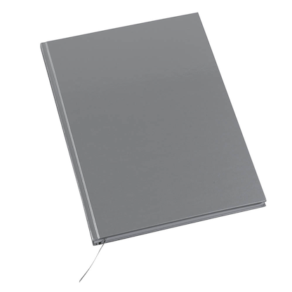 Artikelbild 3 für Notizbücher DIN A4 kariert, silber Hardcover 192 Seiten, 3 St., Artikelnummer 837625