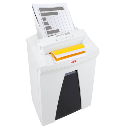 Artikelbild für HSM SECURIO AF150 Aktenvernichter mit Partikelschnitt P-6, 0,78 x 11 mm, bis 150 Blatt, weiß, Artikelnummer 134698