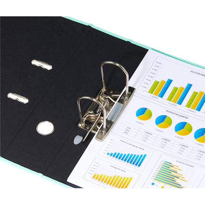 Artikelbild 3 für FALKEN Pastell Color Ordner Minz Grün Karton 8,0 cm DIN A4, 1 St., Artikelnummer 989261