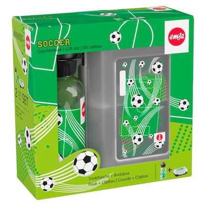 Artikelbild 10 für emsa Kinder Trinkflasche & Lunchbox Fußball transparent, 1 Set, Artikelnummer 171441