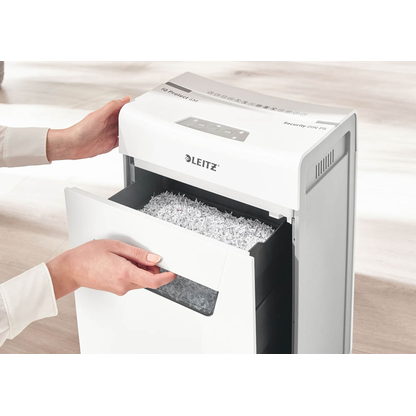 Artikelbild 7 für LEITZ IQ 6M Protect Premium Aktenvernichter mit Partikelschnitt P-5, 2 x 15 mm, bis 6 Blatt, weiß, Artikelnummer 436459