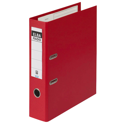 Artikelbild für ELBA rado plast Ordner rot Kunststoff 8,0 cm DIN A4, 1 St., Artikelnummer 255604