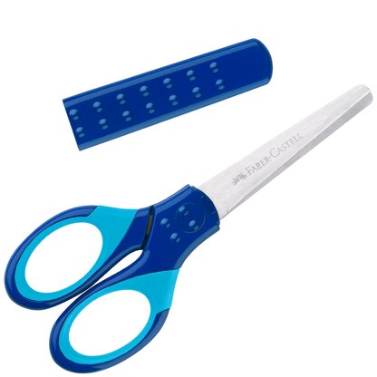 Artikelbild 2 für FABER-CASTELL Kinderschere Grip blau 13,5 cm, Artikelnummer 602497