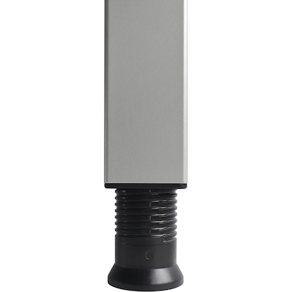 Artikelbild 7 für HAMMERBACHER Akandia höhenverstellbarer Schreibtisch lichtgrau L-Form, 5-Fuß-Gestell silber 200,0 x 80,0/120,0 cm, Artikelnummer 671560