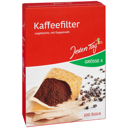 Artikelbild für Jeden Tag Gr. 4 Kaffeefilter, 100 St., Artikelnummer 130639