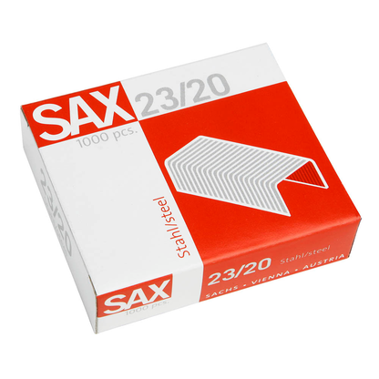 Artikelbild für sax design Heftklammern 23/20, 1.000 St., Artikelnummer 609626