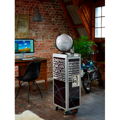 Artikelbild 4 für TROIKA® Stiftehalter MINI TROLLEY schwarz/weiß Metall 5,1 x 3,7 x 12,5 cm, Artikelnummer 666208