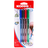 Artikelbild 1 für Kores® Kugelschreiber K1 transparent, Schreibfarbe: 4 St. farbsortiert, 4 St., Artikelnummer 766804