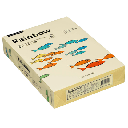 Artikelbild für Rainbow Kopierpapier COLOURED PAPER hellgelb DIN A4 80 g/qm 500 Blatt, Artikelnummer 893354