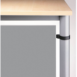 Artikelbild 1 für HAMMERBACHER Orbis Sichtblende silber 101,8 x 40,0 cm, Artikelnummer 470229