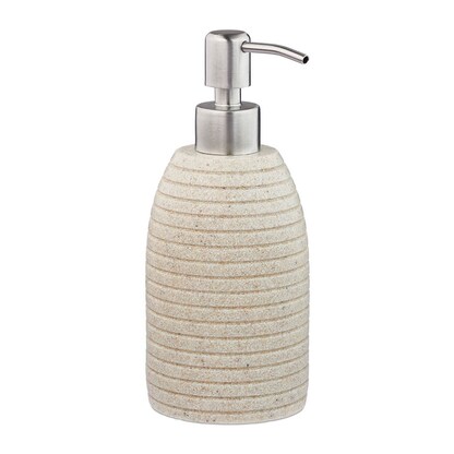 Artikelbild für relaxdays Seifenspender 10031053_778 beige Polyresin 300,0 ml, 1 St., Artikelnummer 644561