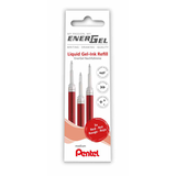 Artikelbild 1 für Pentel EnerGel Gelschreiberminen rot 0,35 mm 3 St., Artikelnummer 225439