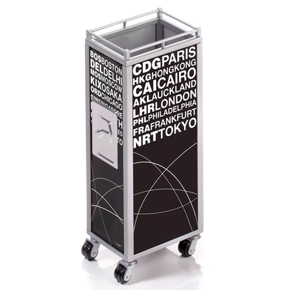 Artikelbild 2 für TROIKA® Stiftehalter MINI TROLLEY schwarz/weiß Metall 5,1 x 3,7 x 12,5 cm, Artikelnummer 666208