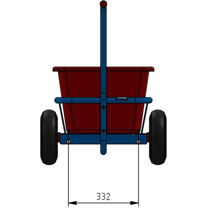 Artikelbild 4 für fetra Handwagen 4101L blau 59,6 x 140,1 x 77,7 cm, Artikelnummer 747119