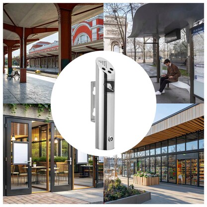 Artikelbild 3 für SPRINTIS MELBOURNE Wandaschenbecher silber, 1 St., Artikelnummer 794846